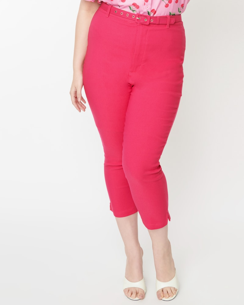 Hot pink capri pants store